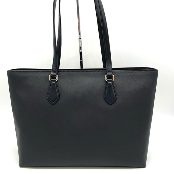Michael Kors Bag Large Sheila Mf Tote Bag Black/Gold - Picture 5 of 11